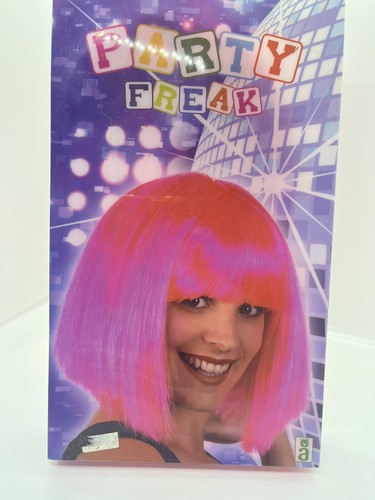 Parrucca capelli rosa fluo - parrucca,
