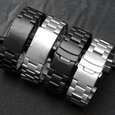 Nuovo cinturino acciaio inox ricambio cinturino orologio chiusura misura T2N720 739
