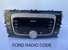 Ford Sony Radio Codice 6000 6006 DAB 6 Dischi CD Changer Seriale V Stereo Sblocco