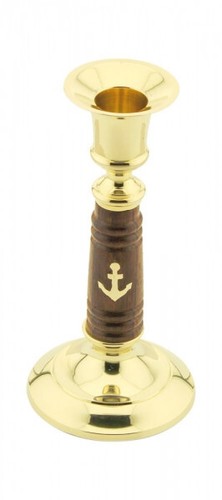 Portacandela legno ottone per - portacandela,