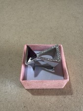 Anello Doppio Triangolo Argento 925 Con Ametista E Zirconi 14.6GR 18MM