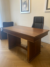 scrivania  legno di noce,  stile ART DECO, modernariato 