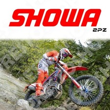 2 Adesivi Forcelle Yamaha SHOWA Moto Motocross Enduro Stickers Tuning 15CM 