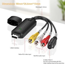 Grabber Video Scheda di Acquisizione Video USB, Trasferisce Convertitore Analogi