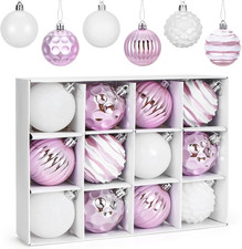 Palle Di Natale Rosa Viola, 12