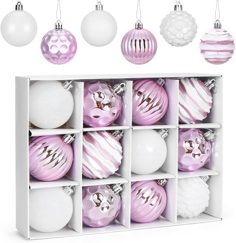 Palle natale rosa - rosa, 12