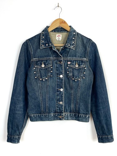 Giacca jeans con borchie - jeans,