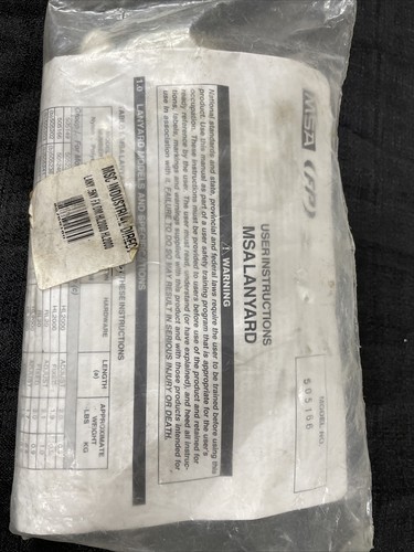 Msa lanyard 505166 5ny dm - #, .5ny