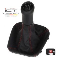 Pelle ICT pomello cambio per Mercedes W203 Facelift S203 CL203 filett rosso C64