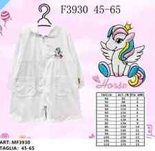 GREMBIULE ASILO BIANCO SCUOLA MATERNA UNIFORME BIMBA  MONOSTAR ART F3930