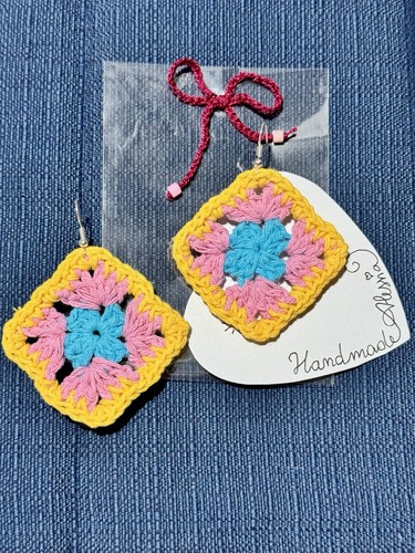 Orecchini handmade uncinetto - orecchini,