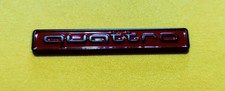 Stemma Fregio Logo Scritta Emblema AUDI QUATTRO RED BLACK AFTERMARKET
