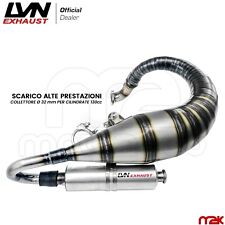 KIT MARMITTA SCARICO 130cc LVN RACING ALTE PRESTAZIONI PER VESPA PK 50 SPECIAL