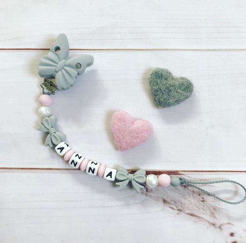 Nuckelkette bow pacifier - nuckelkette, chain