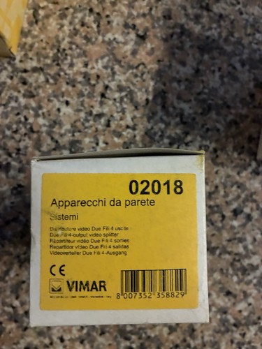 Vimar 02018 distributore video - vimar,