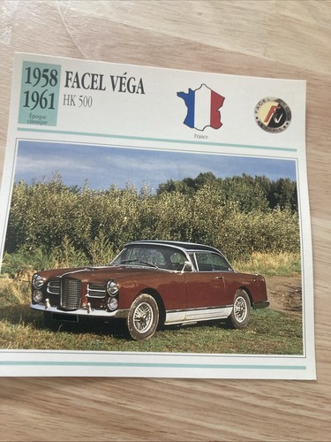 Facel véga hk500 - facel, 1961