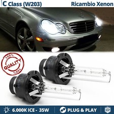 2 Lampadine BIXENON D2S-D2R PER Mercedes Classe C W203 RICAMBIO 35W 6000K HID