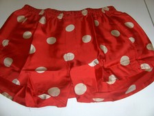 BOXER INTIMO MASTER UOMO SETA PURA ROSSO POIS TG 4 APERTO 1 BOTTONE VEDI INFO