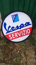 INSEGNA TABELLA PUBBLICITARIA VESPA SERVIZIO MISURE 70X70 CM