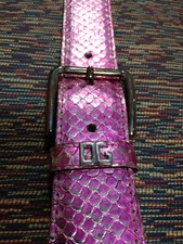 CINTURA DOLCE & GABBANA ORIGINALE IN PITONE TG 90 #72