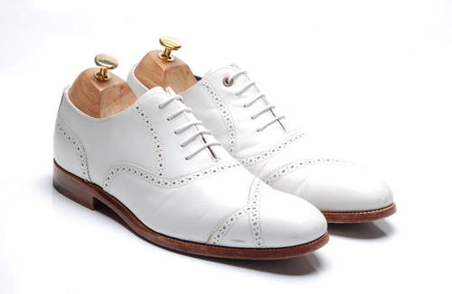 Scarpe barker bianche brogues - bianche,