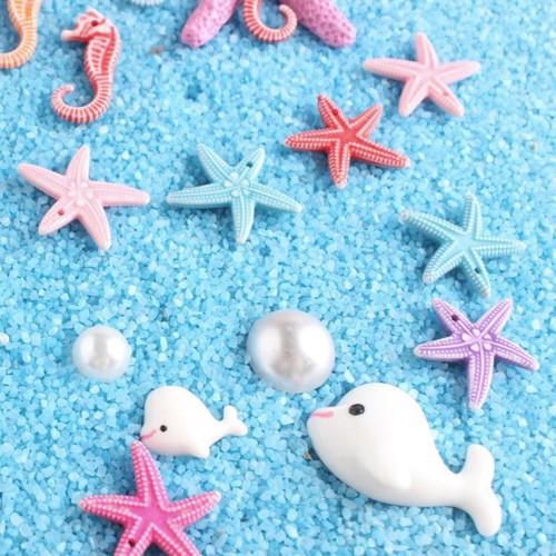 Pcs ocean ornaments resin - ocean,
