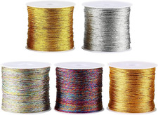 5 Rotoli Di Filato Glitterato