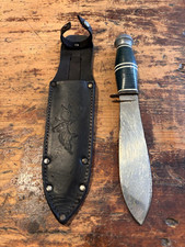 COLTELLO DA CACCIA VINTAGE SOLINGEN GERMANIA FODERO PELLE LEATHER