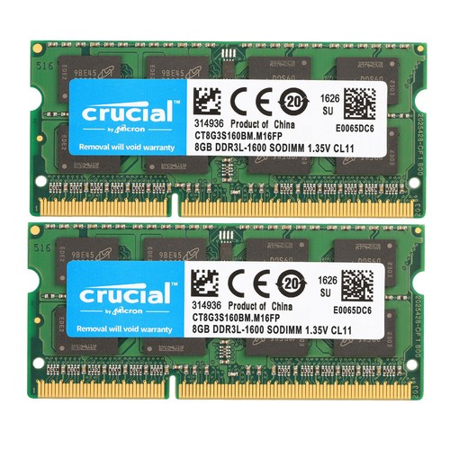Crucial ddr3l 1600 - 1600, gb
