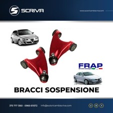 KIT 2 BRACCI OSCILLANTI TRAPEZI SUPERIORI RINFORZATI FRAP ALFA ROMEO 147 156 GT