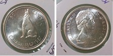 Canada 50 cents, 1967 100° anniversario - Confederazione canadese ARGENTO KM 69