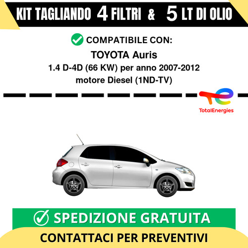 Tagliando per toyota auris 4 - tagliando, 1.4