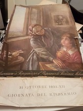 ventennio propaganda per risparmio calendario 1934