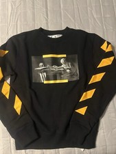 Felpa Off White Nera Nuova XS 