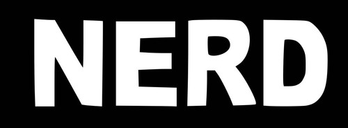 Nerd iron screen print - on,