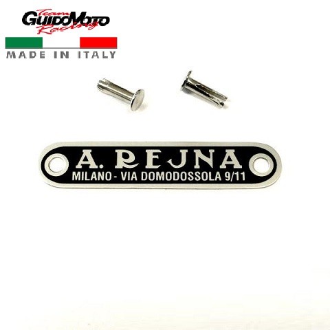 Targhetta sella rejna milano - a.rejna,