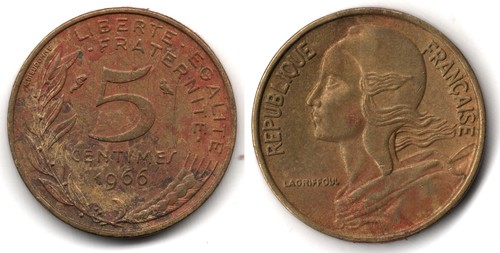 Francia centimes 1966 - 5,