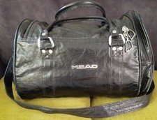 Borsa da palestra Head Holdall da viaggio effetto pelle nera
