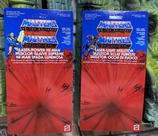 LASER LIGHT SKELETOR + HE MAN Laser power  Custom Card MASTERS THE UNIVERSE MOTU