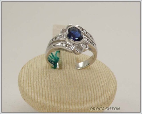 Anello oro bianco 18kt con