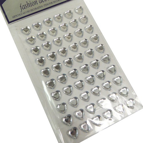Cuori strass adesivi pz - adesivi,