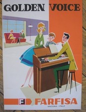 FARFISA 1961 BROCHURE ORGANO GOLDEN VOICE