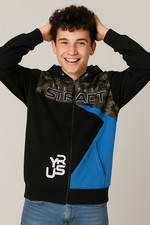 FELPA RAGAZZO ZIP TASCHE