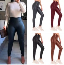 leggins in pelle donna 