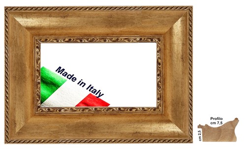 Cornice legno oro effetto - in,