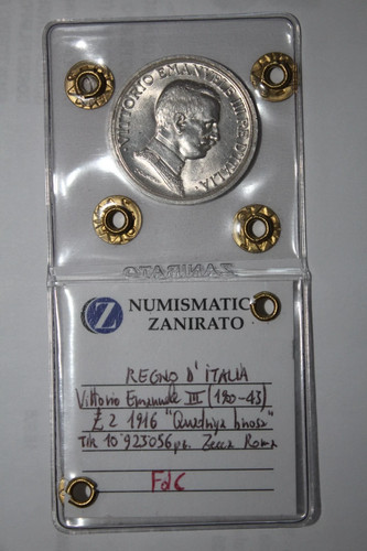 Lire quadriga briosa - lire, 1916