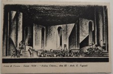 VERONA-ARENA -ESTATE 1934-ANDREA CHENIER- ATTO III°  ARCH.E. FAGIOLI