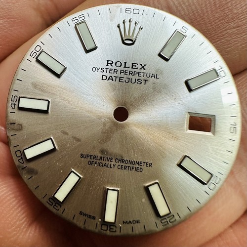 Rolex silver dial damaged for - dial,