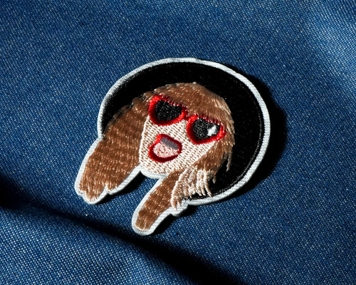 Pop star iron patch 6 - iron-on,