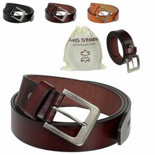 Cintura vera pelle 4 cm uomo